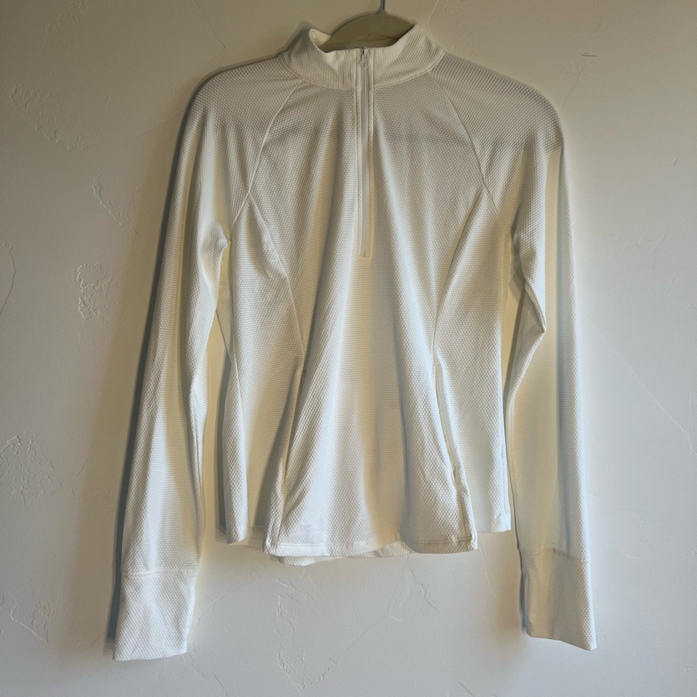 TOMMY BAHAMA GOLF White Quarter Zip long sleeve